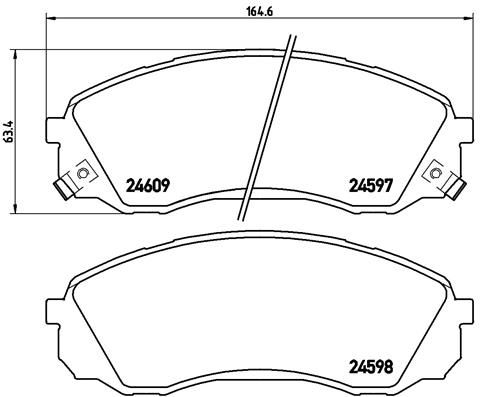 BREMBO P 30 041 Brake Pad Set, disc brake