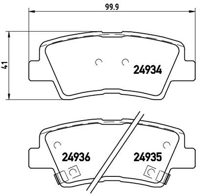 BREMBO P 30 047 Brake Pad Set, disc brake