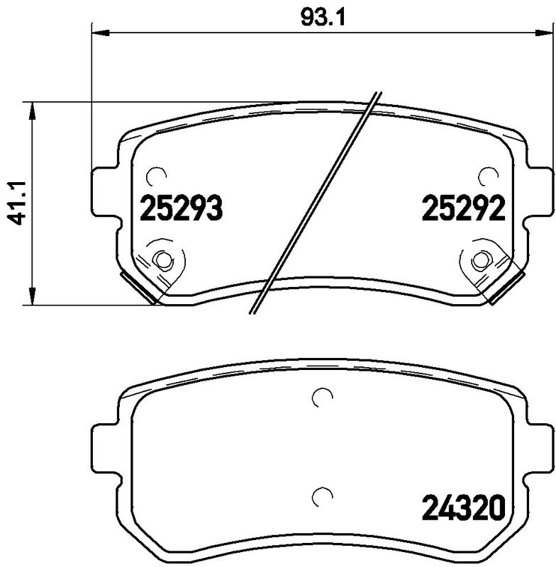 BREMBO P 30 051X Brake Pad Set, disc brake