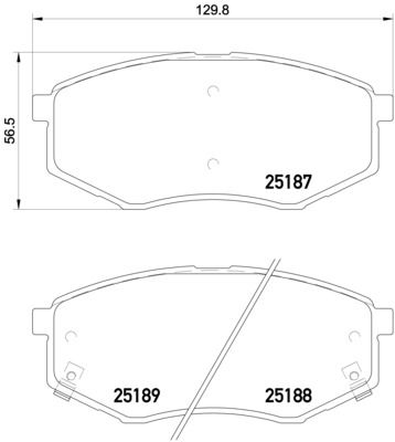 BREMBO P 30 055X Brake Pad Set, disc brake