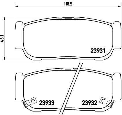 BREMBO P 30 057 Brake Pad Set, disc brake