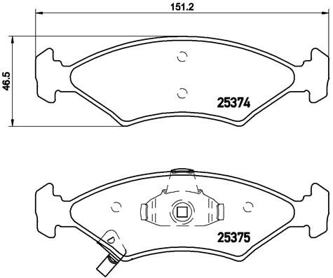 BREMBO P 30 062 Brake Pad Set, disc brake