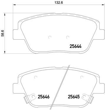 BREMBO P 30 066 Brake Pad Set, disc brake