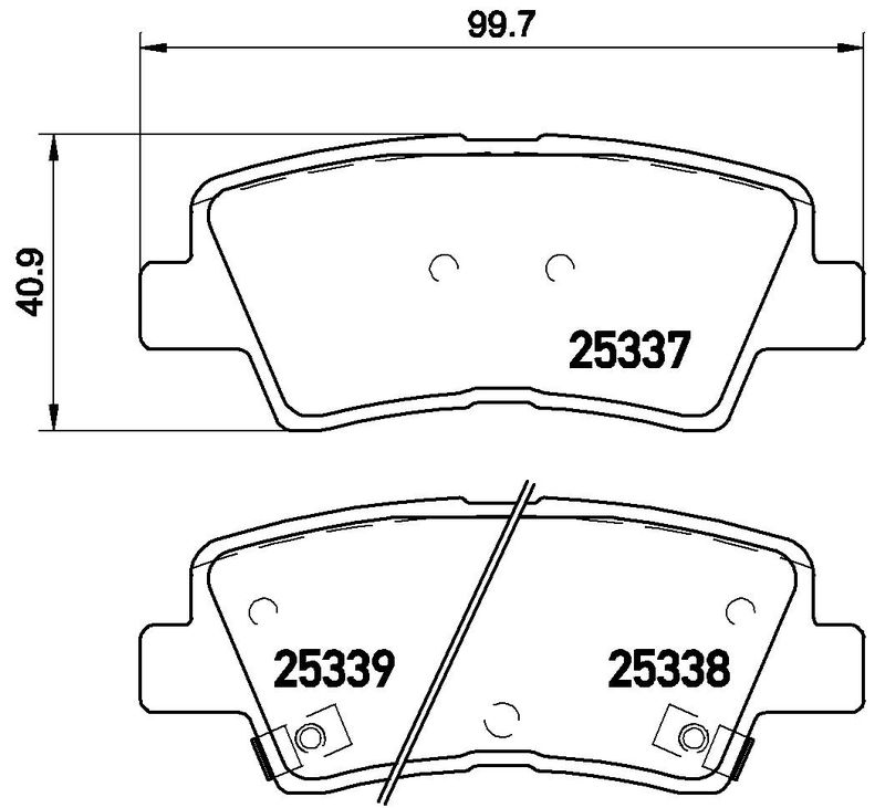 BREMBO P 30 067E Brake Pad Set, disc brake