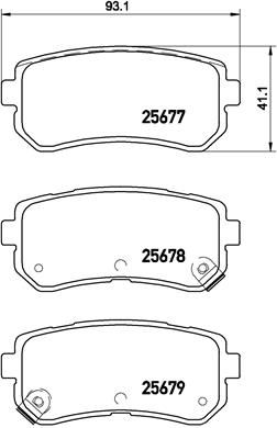 BREMBO P 30 068 Brake Pad Set, disc brake