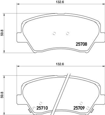BREMBO P 30 073 Brake Pad Set, disc brake