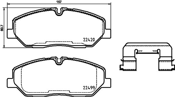 BREMBO P 30 084 Brake Pad Set, disc brake