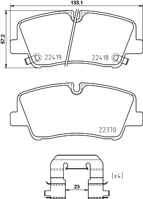 BREMBO P 30 089 Brake Pad Set, disc brake