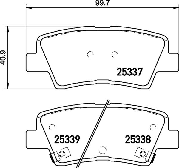 BREMBO P 30 094 Brake Pad Set, disc brake