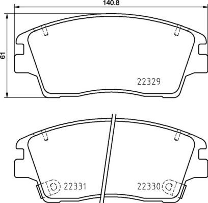 BREMBO P 30 096 Brake Pad Set, disc brake