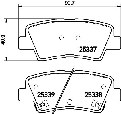BREMBO P 30 101 Brake Pad Set, disc brake