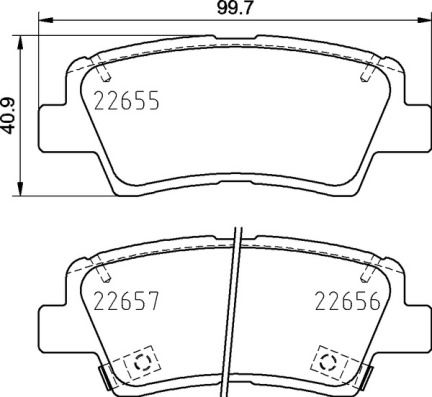 BREMBO P 30 103 Brake Pad Set, disc brake