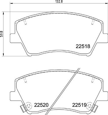 BREMBO P 30 107 Brake Pad Set, disc brake