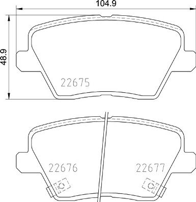 BREMBO P 30 109 Brake Pad Set, disc brake