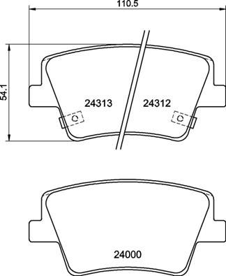 BREMBO P 30 117 Brake Pad Set, disc brake