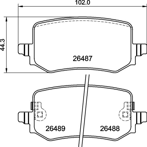 BREMBO P 30 139 Brake Pad Set, disc brake