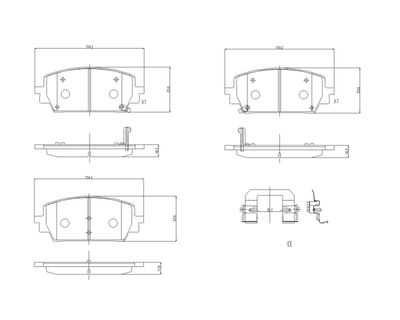 Brake Pad Set, disc brake BREMBO P 30 151