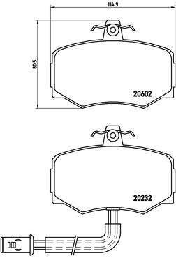 BREMBO P 36 005 Brake Pad Set, disc brake