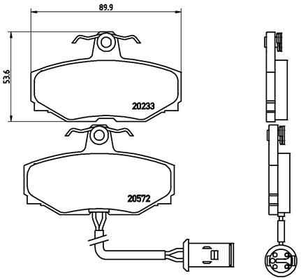BREMBO P 36 006 Brake Pad Set, disc brake