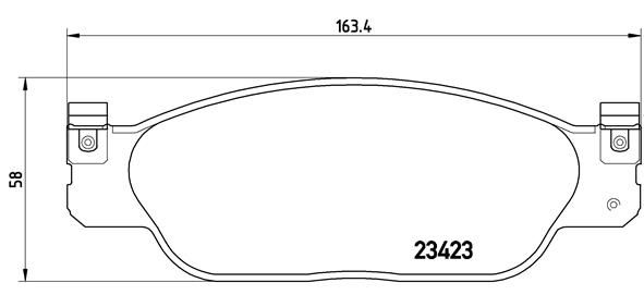 BREMBO P 36 012 Brake Pad Set, disc brake