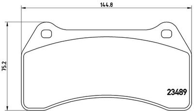 Brake Pad Set, disc brake BREMBO P 36 014