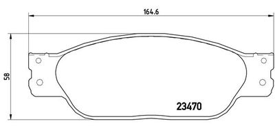 Brake Pad Set, disc brake BREMBO P 36 016