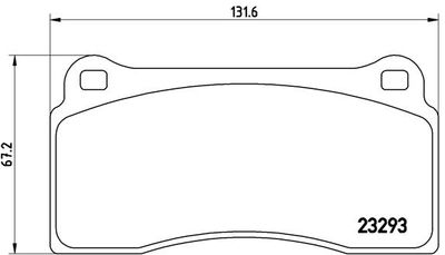 Brake Pad Set, disc brake BREMBO P 36 018