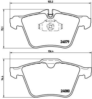 BREMBO P 36 019 Brake Pad Set, disc brake