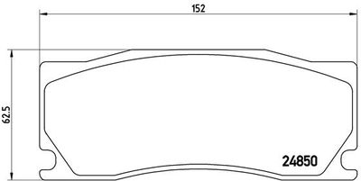 Brake Pad Set, disc brake BREMBO P 36 023
