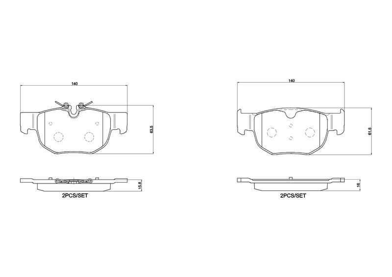 BREMBO P 36 039 Brake Pad Set, disc brake