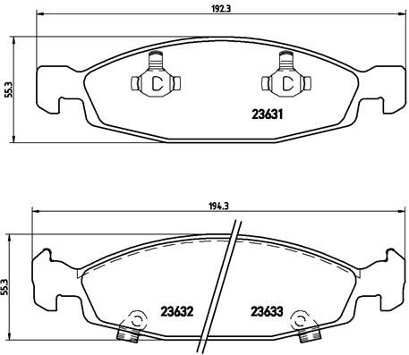 BREMBO P 37 005 Brake Pad Set, disc brake