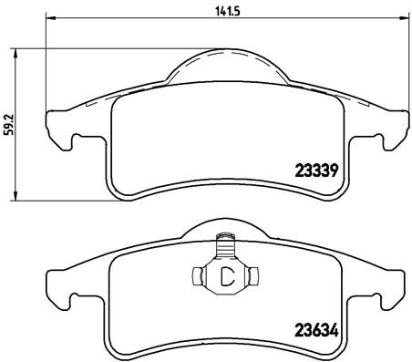 BREMBO P 37 006 Brake Pad Set, disc brake