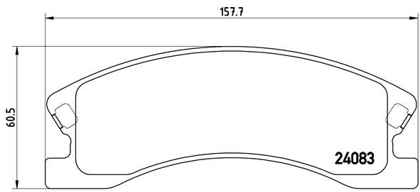 BREMBO P 37 008 Brake Pad Set, disc brake