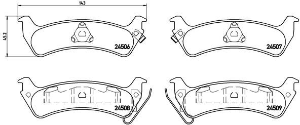 BREMBO P 37 012 Brake Pad Set, disc brake