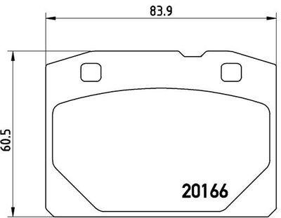 Brake Pad Set, disc brake BREMBO P 41 001