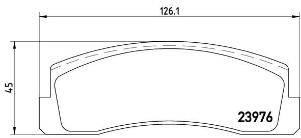 BREMBO P 41 005 Brake Pad Set, disc brake