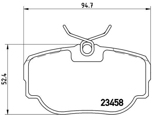 BREMBO P 44 009 Brake Pad Set, disc brake