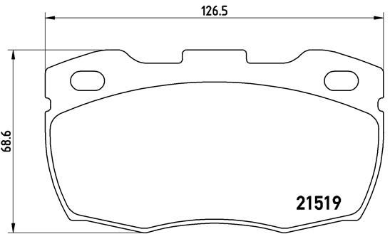 BREMBO P 44 015 Brake Pad Set, disc brake