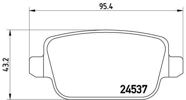 BREMBO P 44 016 Brake Pad Set, disc brake