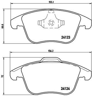 BREMBO P 44 020 Brake Pad Set, disc brake