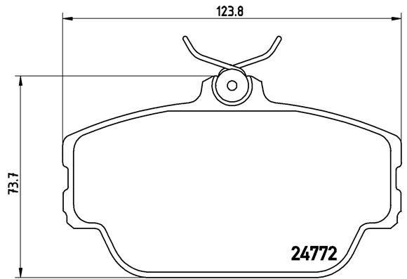 BREMBO P 46 001 Brake Pad Set, disc brake