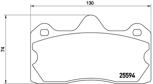 BREMBO P 47 002 Brake Pad Set, disc brake