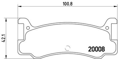 Brake Pad Set, disc brake BREMBO P 49 005