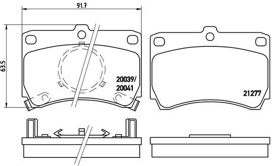 BREMBO P 49 007 Brake Pad Set, disc brake