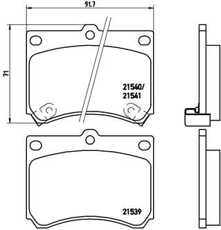 BREMBO P 49 011 Brake Pad Set, disc brake