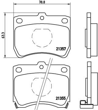 BREMBO P 49 013 Brake Pad Set, disc brake