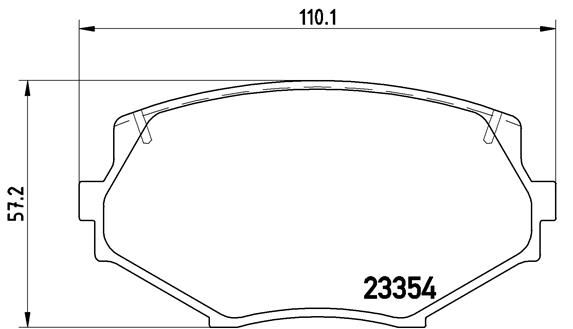 BREMBO P 49 020 Brake Pad Set, disc brake