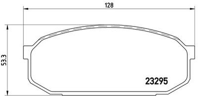 Brake Pad Set, disc brake BREMBO P 49 022
