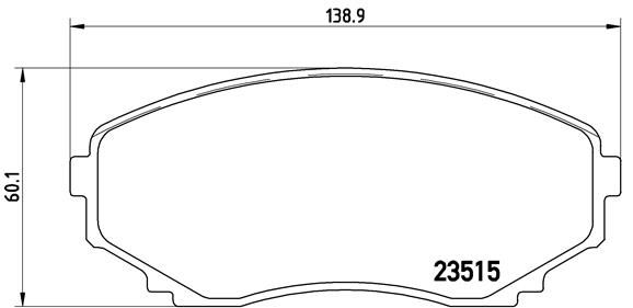 BREMBO P 49 028 Brake Pad Set, disc brake