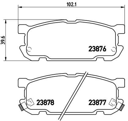 BREMBO P 49 030 Brake Pad Set, disc brake